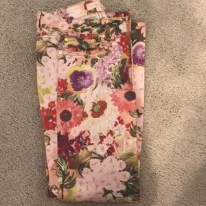 Tory Burch floral jeans